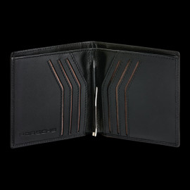 Geldbörse Porsche Kartenhalter Mit Clip Schwarzes Leder WAP0300300TKEG