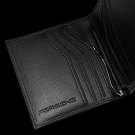 Wallet Porsche Card Holder With Clip Black Leather WAP0300300TKEG