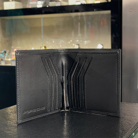 Geldbörse Porsche Kartenhalter Mit Clip Schwarzes Leder WAP0300300TKEG