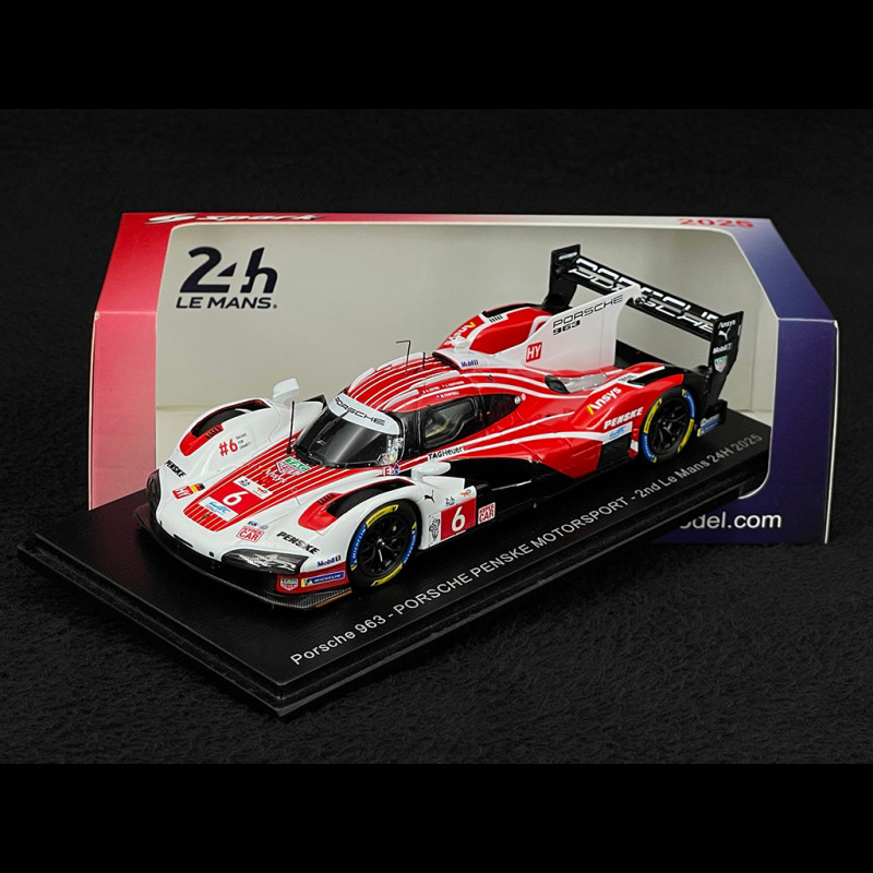 Porsche 963 n° 6 2nd 24h Le Mans 2025 1/43 Spark S9258