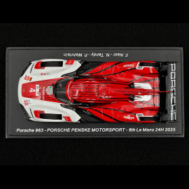 Porsche 963 n° 4 8th 24h Le Mans 2025 1/43 Spark S9256
