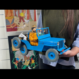 Tintin The Blue Jeep - Destination Moon - Blue 1/8 44300