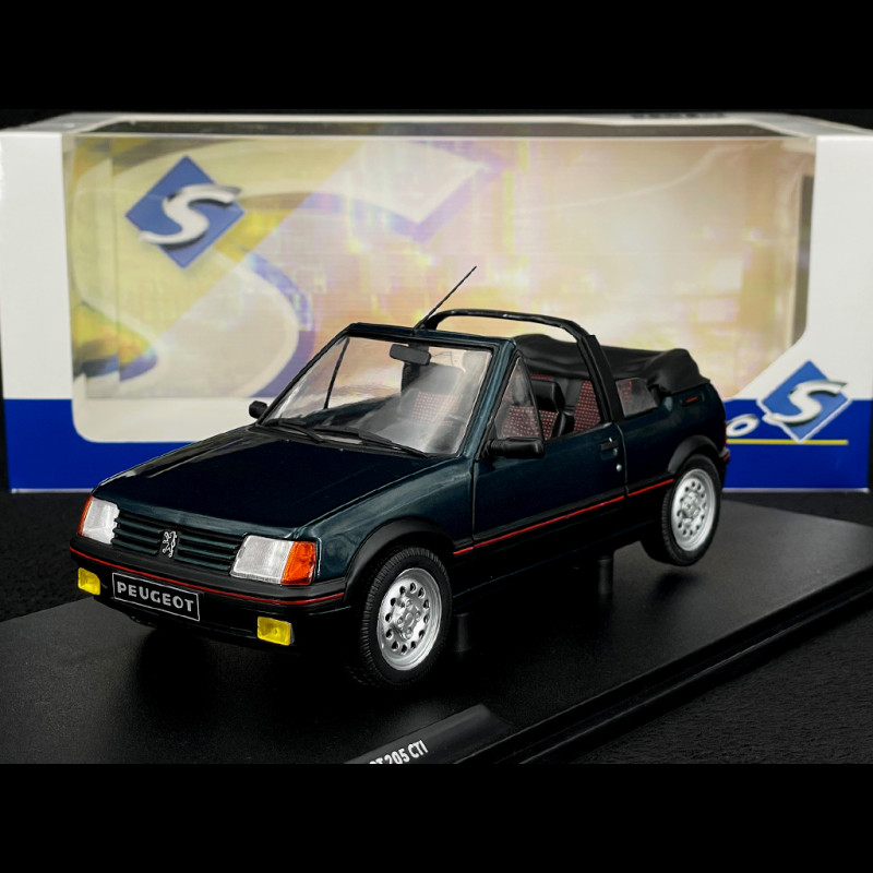 Peugeot 205 1.6 CTI Cabriolet 1986 Metallic Green 1/18 Solido S1806204