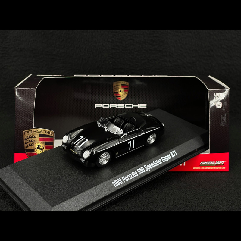 Porsche 356 Speedster Super 1958 n° 71 schwarz 1/43 Greenlight 86538