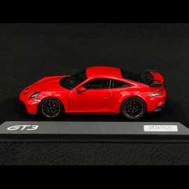 Porsche 911 GT3 type 992 2021 Guards red 1/43 Minichamps WAP0201510M006