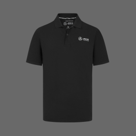 Mercedes Poloshirt Low Cost AMG Petronas F1 Team Hamilton / Russell / Antonelli Black 701227036-001 - men