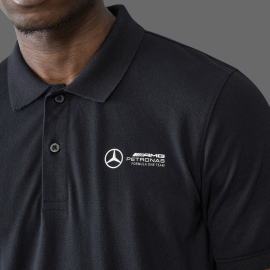 Mercedes Poloshirt Low Cost AMG Petronas F1 Team Hamilton / Russell / Antonelli Black 701227036-001 - men