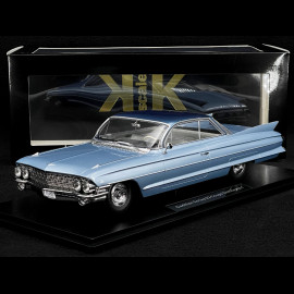 Cadillac DeVille Series 62 Coupe 1961 Hellmetallicblau 1/18 KK Scale KKDC181251