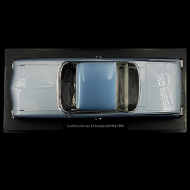 Cadillac DeVille Series 62 Coupe 1961 Light Metallic Blue 1/18 KK Scale KKDC181251