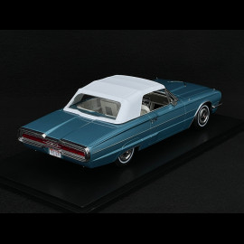 Ford Thunderbird Cabriolet 1966 Hellmetallicblau + Thelma & Louise Figuren 1/18 KK Scale