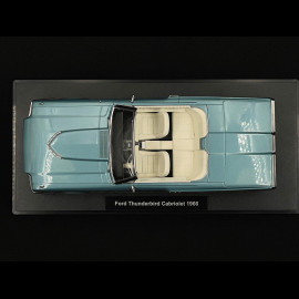 Ford Thunderbird Cabriolet 1966 Hellmetallicblau + Thelma & Louise Figuren 1/18 KK Scale