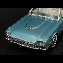 Ford Thunderbird Cabriolet 1966 Hellmetallicblau + Thelma & Louise Figuren 1/18 KK Scale