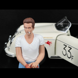 Duo Porsche 356 A Speedster n° 33 James Dean + Figurine 1/12 KKDC120096 + KKFIG004