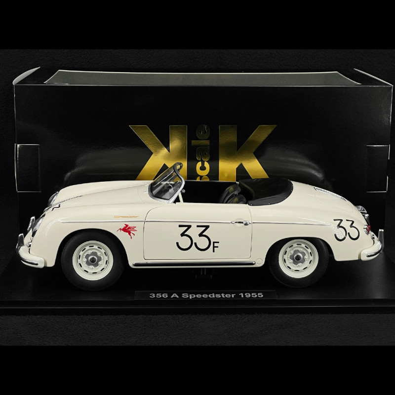 Porsche 356 A Speedster n° 33 James Dean 1955 White 1/12 KK Scale KKDC120096