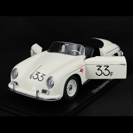 Porsche 356 A Speedster n° 33 James Dean 1955 White 1/12 KK Scale KKDC120096