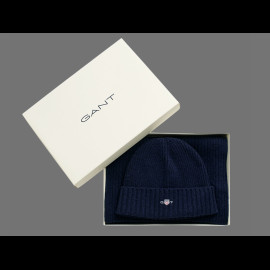 Gant Schal + Mütze Set Marineblau 9990015-410