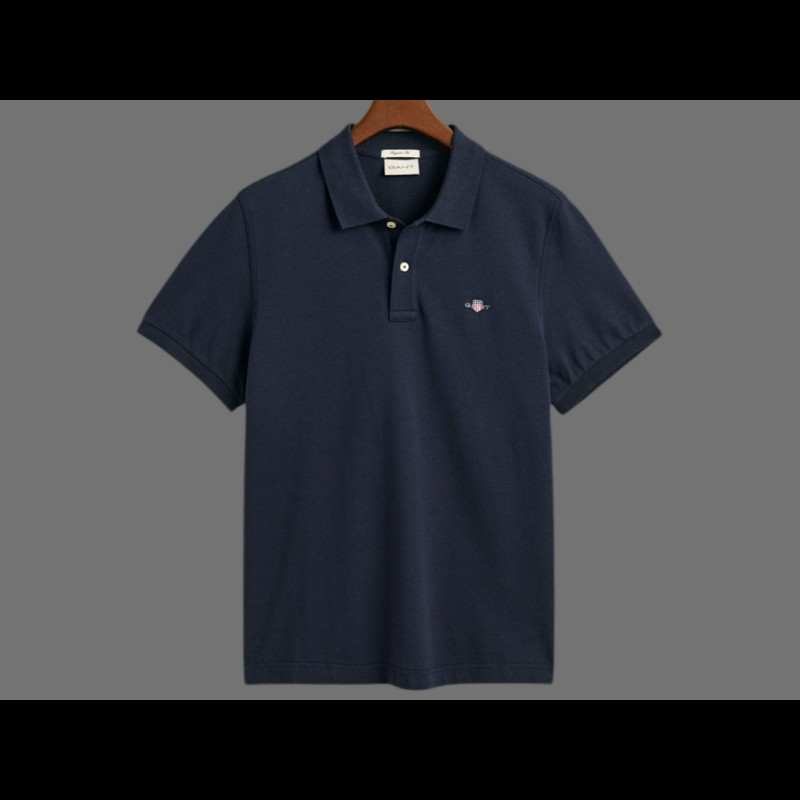 Gant Polo Shirt Shield Night Blue - Men 2210-433
