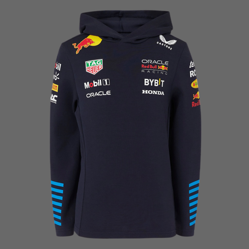Red Bull hoodie F1 Racing Team Verstappen Perez Canvas Navy blue TJ5291-190 - children