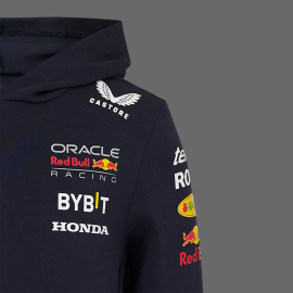 Red Bull Hoodie F1 Racing Team Verstappen Perez Canvas Marineblau TJ5291-190 - Kinder