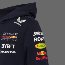 Red Bull Hoodie F1 Racing Team Verstappen Perez Canvas Marineblau TJ5291-190 - Kinder