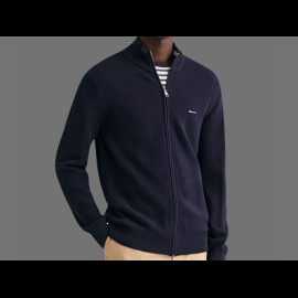 Gant Strickjacke mit Reißverschluss Nachtblau 8040524-433 - Herren
