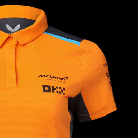 McLaren F1 Team Poloshirt Norris Piastri Papaya Orange / Phantom TF2610 - Damen