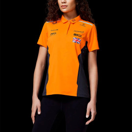 McLaren F1 Team Poloshirt Lando Norris n° 4 Papaya Orange / Phantom TF5318 - Damen