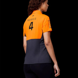McLaren F1 Team Poloshirt Lando Norris n° 4 Papaya Orange / Phantom TF5318 - Damen