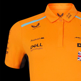 McLaren F1 Team Polo Shirt Lando Norris n° 4 Papaya Orange / Phantom TF5318 - Women's