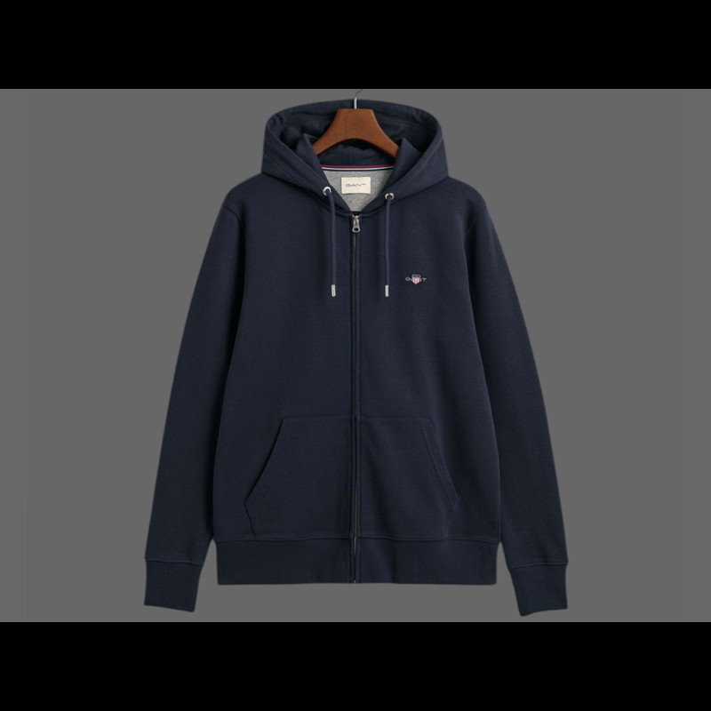 Gant Jacket Hoodie Navy Blue - men 2007059-433
