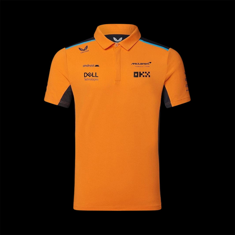 McLaren F1 Team Poloshirt Norris Piastri Papaya Orange / Phantom TJ2610 - Kinder