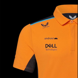 McLaren F1 Team Poloshirt Norris Piastri Papaya Orange / Phantom TJ2610 - Kinder