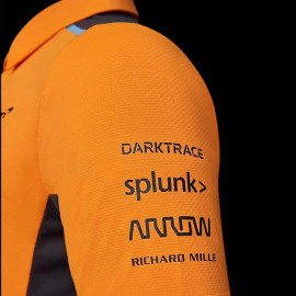 McLaren F1 Team Polo Shirt Norris Piastri Papaya Orange / Phantom TJ2610 - Kids