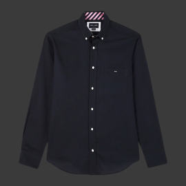 Eden Park Shirt with embroidery on the back Navy Blue H23CHECL0013 - men
