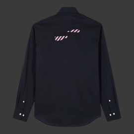 Eden Park Shirt with embroidery on the back Navy Blue H23CHECL0013 - men