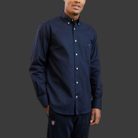 Eden Park Shirt with embroidery on the back Navy Blue H23CHECL0013 - men