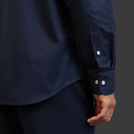 Eden Park Shirt with embroidery on the back Navy Blue H23CHECL0013 - men