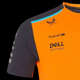 McLaren F1 Team T-Shirt Oscar Piastri n° 81 Papaya Orange / Phantom TM5321 - Herren