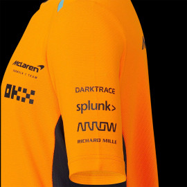 McLaren F1 Team T-Shirt Norris Piastri Papaya Orange TJ2607 - Kinder
