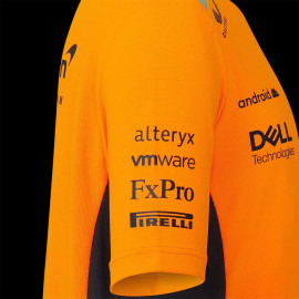 McLaren F1 Team T-Shirt Norris Piastri Papaya Orange TJ2607 - Kinder