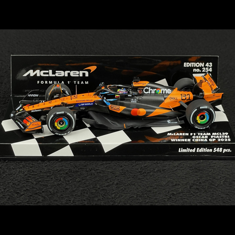 Oscar Piastri McLaren MCL39 n° 81 Sieger China GP 2025 F1 1/43 Minichamps 537254481