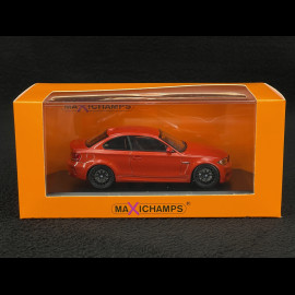 BMW Serie 1 M Coupe 2011 Metallic Orange 1/43 Minichamps 940020120