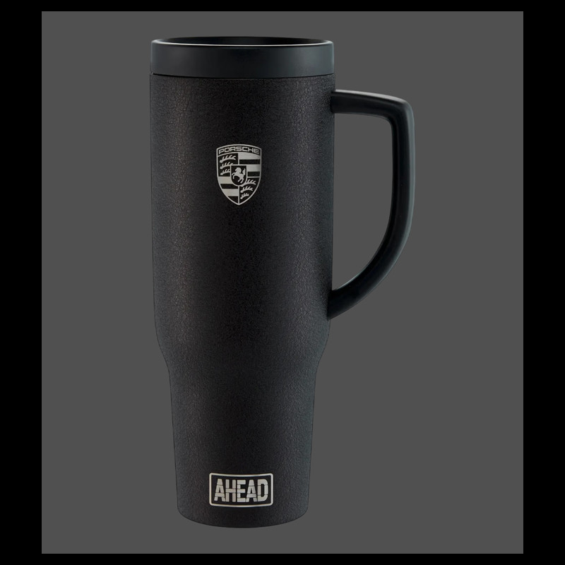 Porsche Goblet AHEAD Crest Thermos Bottle Grained Matt Black WAP0501720SAHD