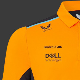 McLaren F1 Team Polo Shirt Lando Norris n° 4 Papaya Orange / Phantom TJ2611 - Kids