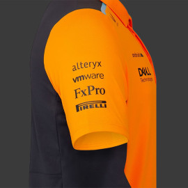 McLaren F1 Team Polo Shirt Lando Norris n° 4 Papaya Orange / Phantom TJ2611 - Kids