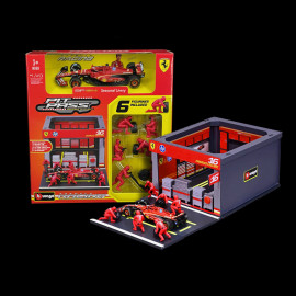 Charles Leclerc Ferrari SF24 n° 16 Pit Stop Mit Figuren F1 2024 1/43 Bburago 36862L