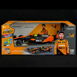Lando Norris McLaren MCL38 n° 4 Gewinner Miami GP F1 2024 R/C Funkgesteuert 1/24 Maisto Tech M82359N