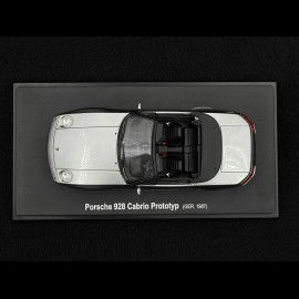Porsche 928 S4 Cabriolet Prototype 1987 Silver Grey 1/43 AUTOCULT ATC60106