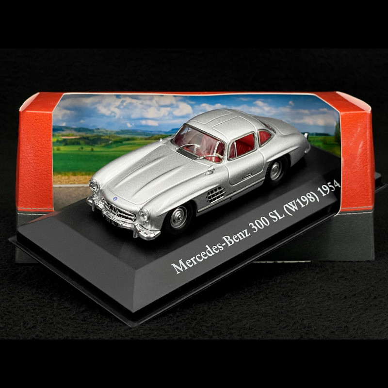 Mercedes 300 SL W198 1954 Silver gray metallic 1/43 Atlas Collection 10101Diver300SL