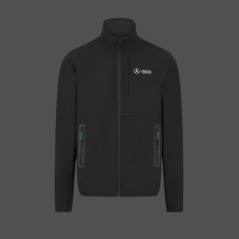 Mercedes Jacket Low Cost AMG Petronas Softshell F1 Team Hamilton / Russell / Antonelli Black 701227029-001 - men